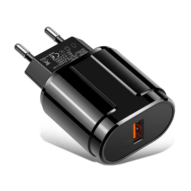 EU Быстрая зарядка 3,0 для телефона Xiaomi USB зарядное устройство 18 Вт ЕС США вилка настенное зарядное устройство адаптер для IPhone для samsung для huawei для OnePlus - Plug Type: EU