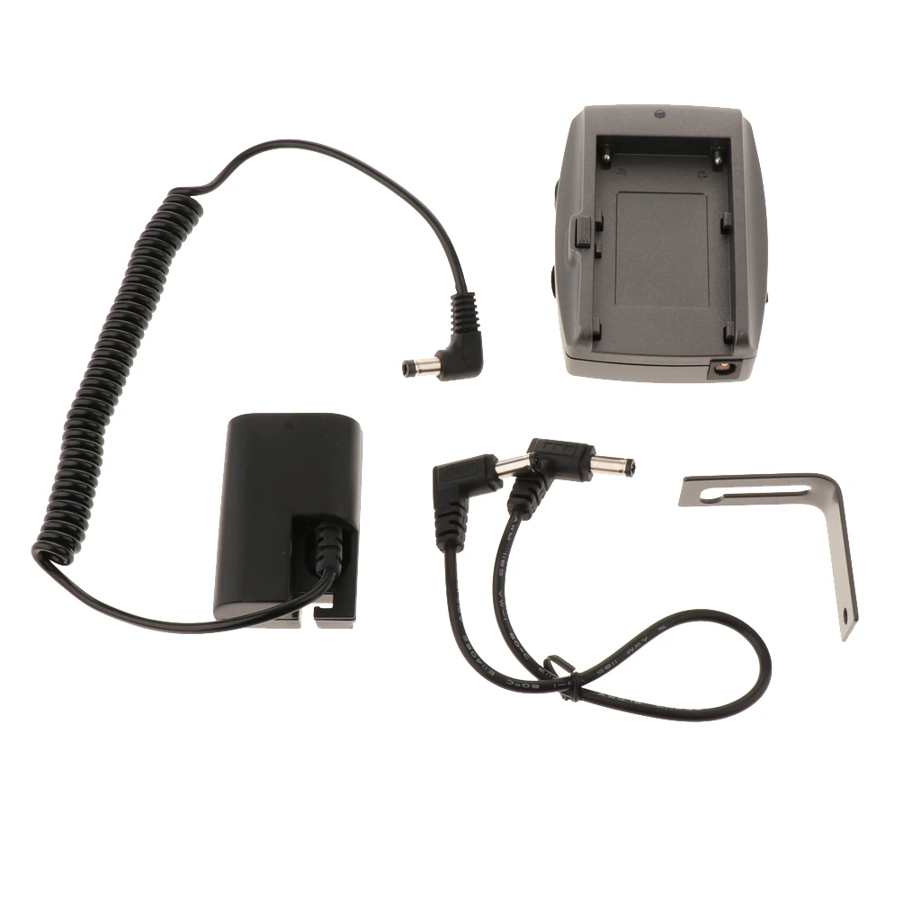 LP-E6 DR-E6 DC Coupler +  Adapter Plate for Canon EOS 5D2 5D3 6D 7D 70D 7D2 5DSR 80D Camera