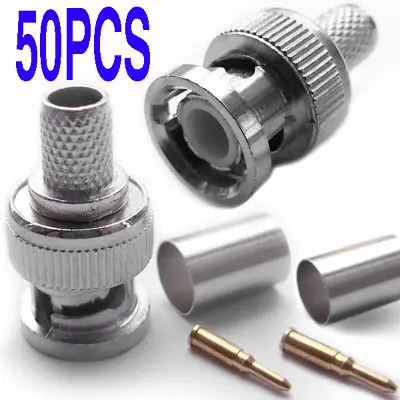 

DHL/EMS 250 Set BNC 3-piece RG 60 COAXIAL Cable DIY Crimp PlugS-A8