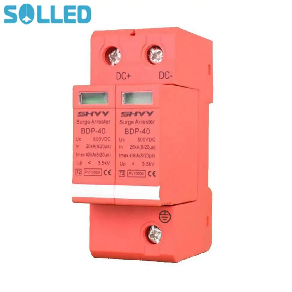 12V 24V 500V 1000V Photovoltaic Surge Protection Protector DC Lightning Arrester | Обустройство дома