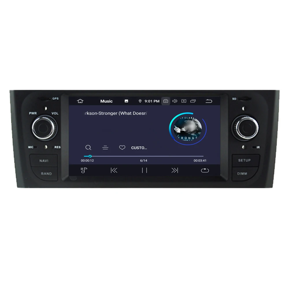 Excellent RoverOne Android 9.0 Car Multimedia Player For Fiat Grande Punto Linea Octa Core Radio Stereo GPS Navigation Sat Navi Head Unit 8