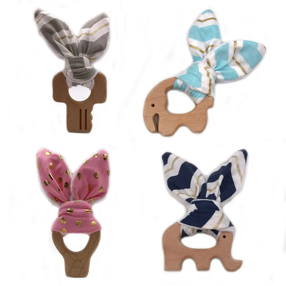 Imebaby Baby Products Gritting Cartoon Animal Molar Stick Teether Toy Rodent Wooden Blanks | Мать и ребенок