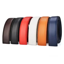 New Luxury Brand Belts for Men Women High Quality Male Strap Genuine Leather Waistband Ceinture Homme,No Buckle 3.5CM