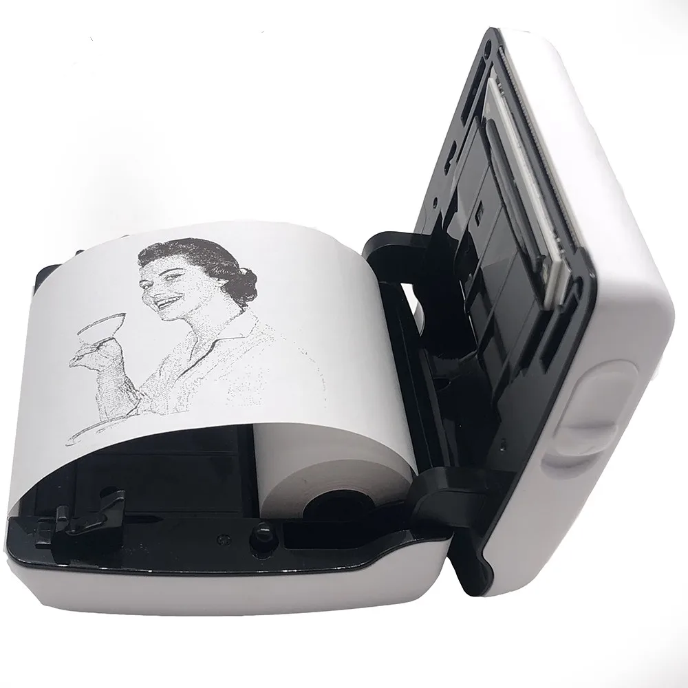 smart mini thermal photo printer portable bluetooth printer pocket inkless printer label printer receipt printer baypage (1)