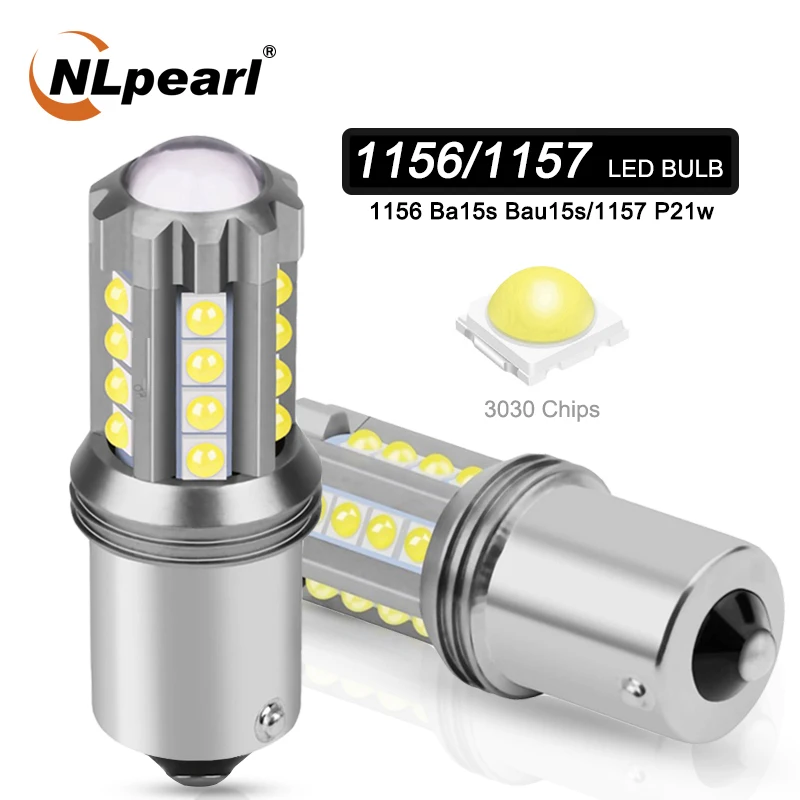 Сигнальная лампа NLpeal 1x12 в 23 3030SMD Bay15d светодиодный 1157 P21 5W задний стоп-светильник 1156