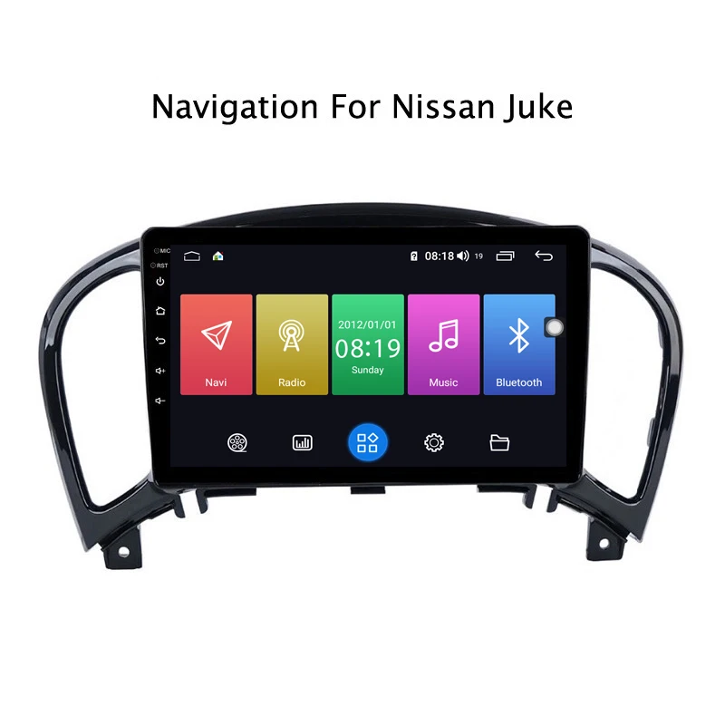 Perfect Ectwodvd 9inch Andriod 8.1 Car DVD GPS For Nissan Juke 2004-2016 4G RAM 64G ROM CarPlay DSP 4G LTE with WIFI 0