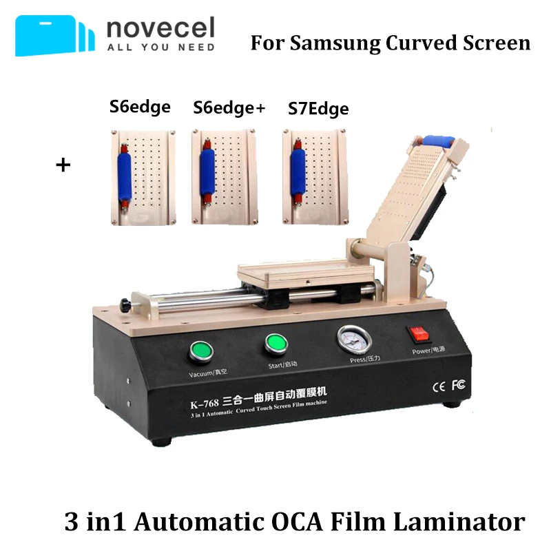 

Newest 3 in 1 Automatic OCA Film Laminator For S6 S7 Edge Plus Curved Touch Screen Laminating Machine