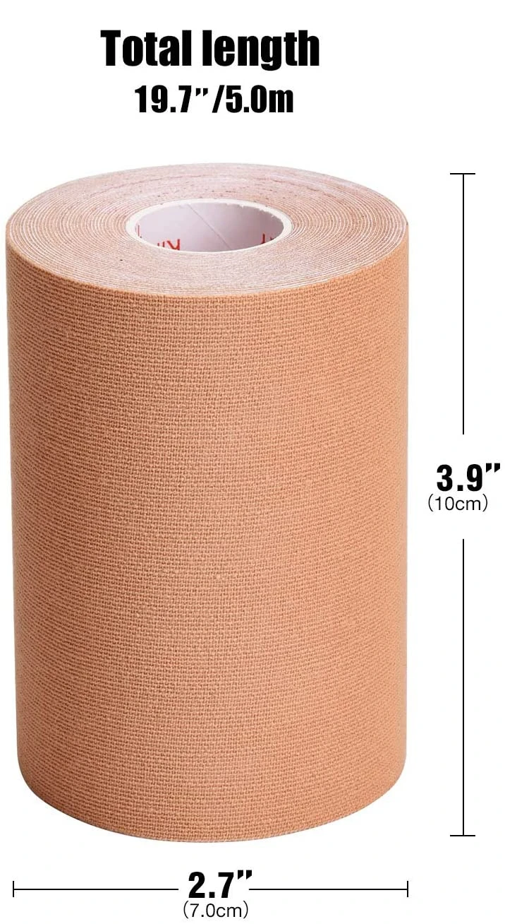 6 Pack Kinesiology Tape 10cm x 5m Waterproof Latex Free Athletic Tape for Pain Relief, Muscle & Joint Support, Injury Recovery