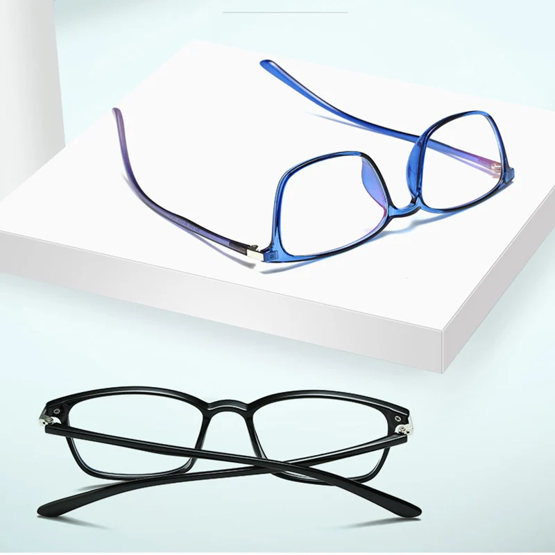 Синие световые блокирующие компьютерные очки для чтения с защитой от ультрафиолета прозрачные линзы с защитой от вредного синего света