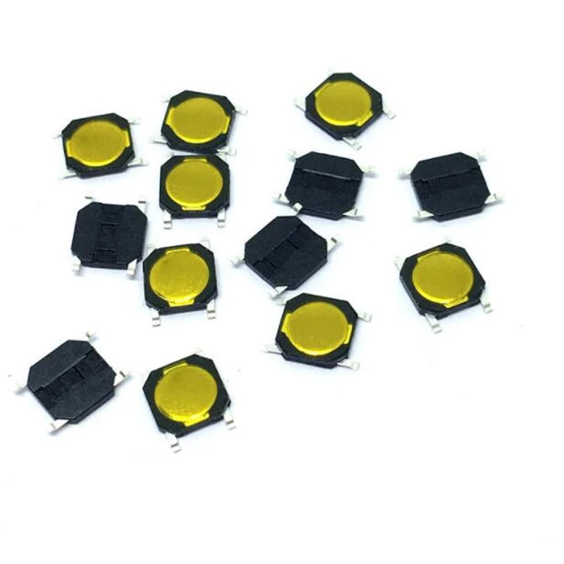GAJUST 100pcs 4x4x0.8mm Interruttore Tattile SMT SMD Interruttore - Foto 11