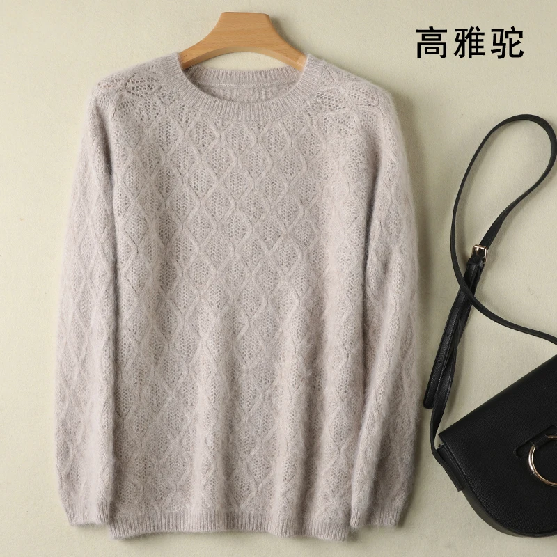 2020 Autumn Winter Women's O-neck 100% Mink