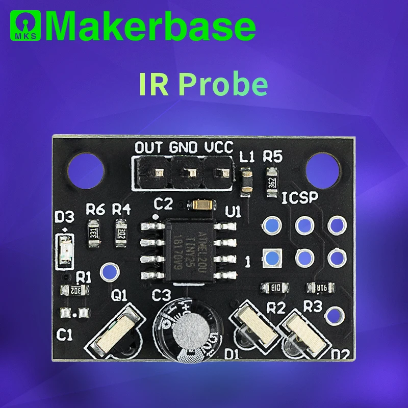 Makerbase IR Probe Mini Differential IR Height Sensor For BLV 3d printer parts Auto Leveling Duet Wi