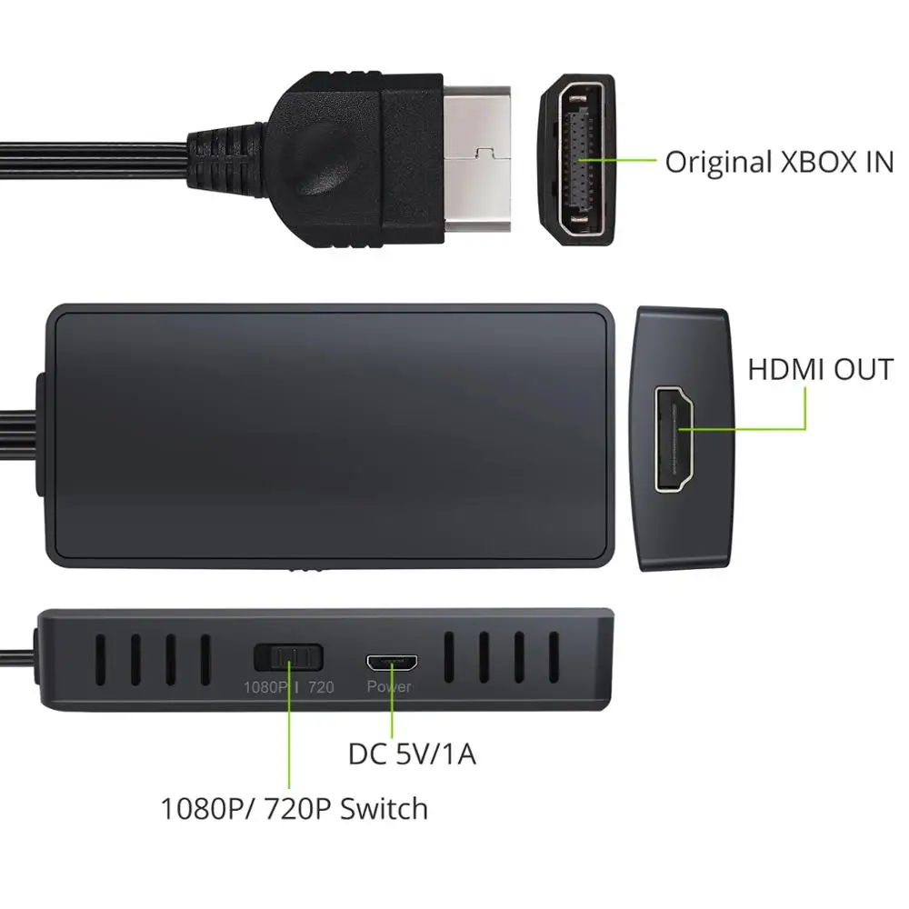 LiNKFOR для Xbox к конвертеру HDMI адаптер Поддержка HDMI 1080 p/720 p HD Соединительный кабель для Xbox только в том случае