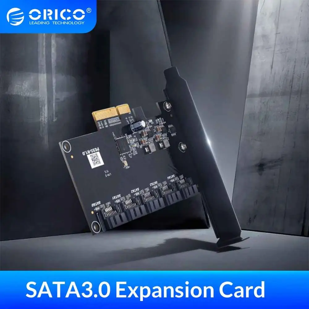 Плата расширения ORICO PCI E на 5 портов SATA3.0 X4 X8 X16 6 Гбит/с|Платы расширения| |