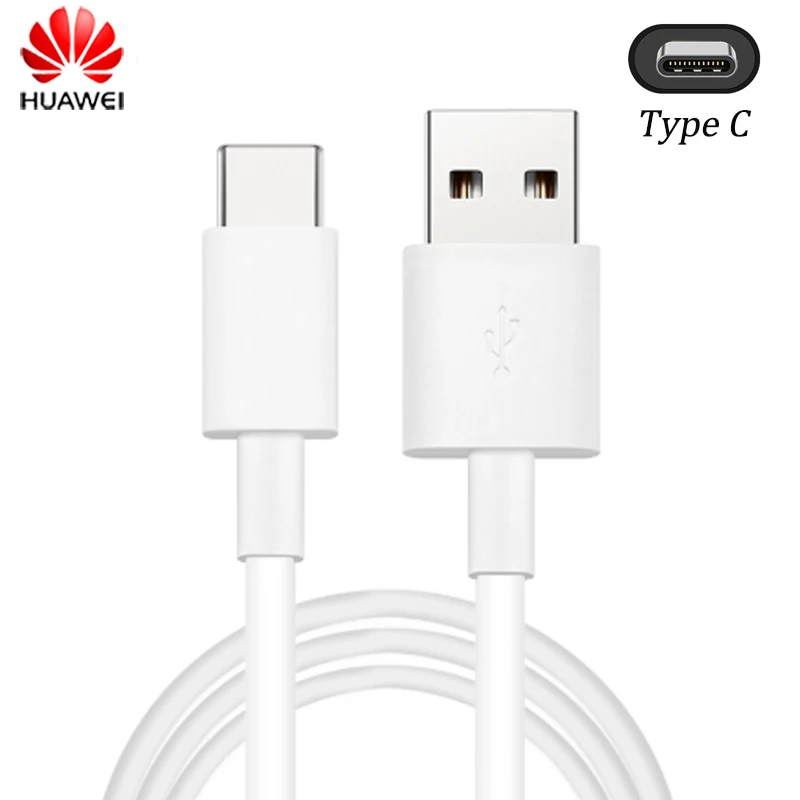Кабель для быстрой зарядки HUAWEI 1M 2A Type C USB адаптер Nova Lite Honor 8 9 10 Note8 V8 V9 оригинальный