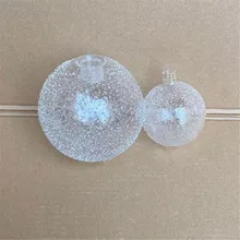 G4 G9 Globe 1cm 2cm Fitter Opening Snowflake Glass Shades Replacement for Ceiling Fan Light Wall Pendant Light Raindrop Cover