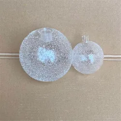 G4 G9 Globe 1cm 2cm Fitter Opening Snowflake Glass Shades Replacement for Ceiling Fan Light Wall Pendant Light Raindrop Cover
