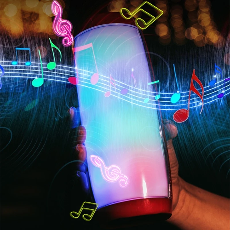 

TG157 Wireless Bluetooth Speaker LED Portable Boom Outdoor Bass Column Subwoffer Sound Box with Mic Support TF FM USB