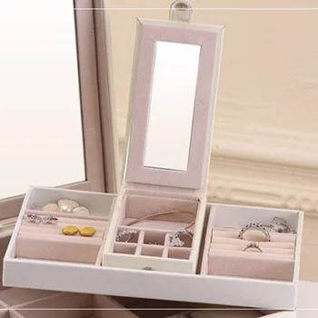 

Multi-functional Ring Cases Packaging Gift Box Jewelry Display Stand Casket Decorations Jewelry Box New Dropshipping SMJ