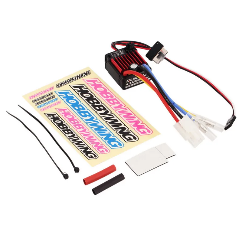 1 шт. оригинальный электронный контроллер скорости HobbyWing QuicRun 1060 60A ESC водонепроницаемый для 1:10 RC