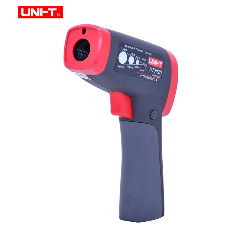UNI-T UT301C UT302C UT302C Бесконтактный цифровой термометр ИК инфракрасный лазерный температурный пистолет тестер с ЖК-дисплеем