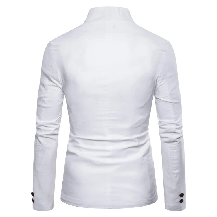 Suit Spring Buckle Decorative Men's Casual Collar Suit Men White Blazer Blazers Men Suits Mens Suits Blazers Mens Stage Jackets