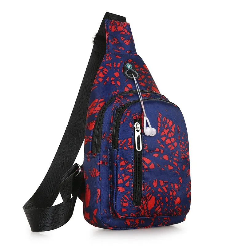 

Men Chest Pack 2019 New Style Fashion And Personality Tree Printed Mini MEN'S Backpack Simple Phone Coin Purse