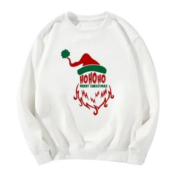 

Fashion New HO HO HO Merry Christmas Print Sweatshirt Women Loose Harajuku Casual Hatless Kpop Sudadera Mujer Sportswear Hoodies