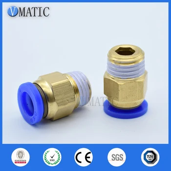 

5pcs Fast Twist Pneumatic 6mm 8mm 10mm 12mm Tube To PC4PC6PC8PC10PC12-M5 Male Thread Stainless Steel Pipe Fittings Connector