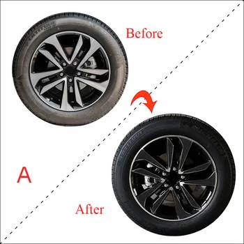 

3D 4D Carbon Fiber /Matte/Glossy Black 15" Rims Protective Film Decal Vinyl For HONDA CROSSTOUR 2011-2016 Wheel DIY Stickers