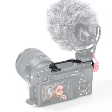 Камера Холодный башмак пластина адаптер легко использовать микрофон расширение крепление удаление перемещение алюминиевый сплав с отверстием для sony A6400 A6300