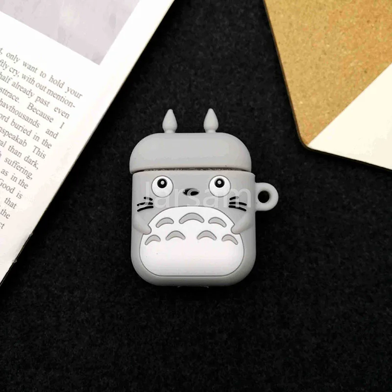 Totoro Мультяшный для airpod беспроводной Чехол для наушников для Apple AirPods 2 Силиконовый чехол для зарядки наушников Защитный чехол для AirPods - Цвет: Totoro