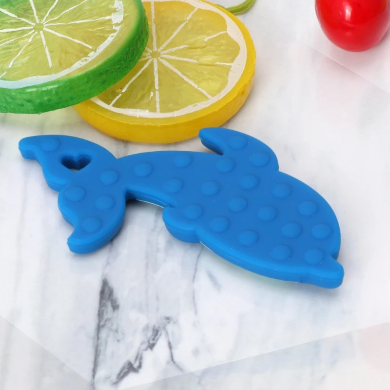Детские Силиконовые Дельфин кроватки сенсорные игрушки DIY аксессуары для кормления силиконовый Прорезыватель 634F