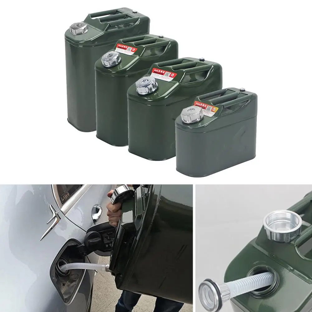 Upgrade thicker 20L Car Gasoline Diesel Fuel Tank Can Metal Iron Oil Drum Petrol Spare Barrel Motorcycle Accessories | Автомобили и