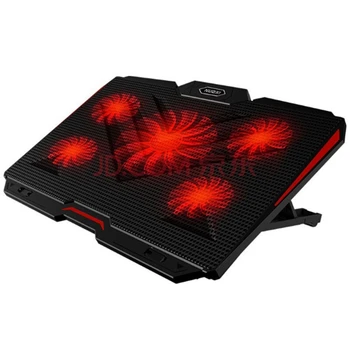 

NUOXI Gaming Laptop Cooler 5Pcs LED Fans Cooling Pad Holder Adjustable Silence Laptop Cooling Notebook Stand