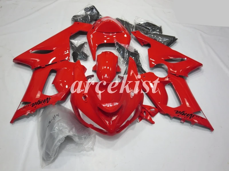 

4 Gifts New ABS Fairings Kit Fit for kawasaki Ninja ZX6R 636 2005 2006 6R 05 06 ZX-6R Fairing set Red bright