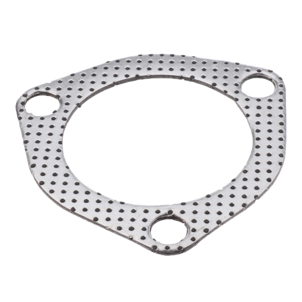 Plug and Play Car Triangle 3 Bolts High Exhaust Gaskets Flange 2.5 inch