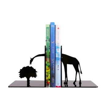 

Creative Giraffe Metal Desk Stands Bookend Holder Office School Supply Stationery valentine Home decoration Gift