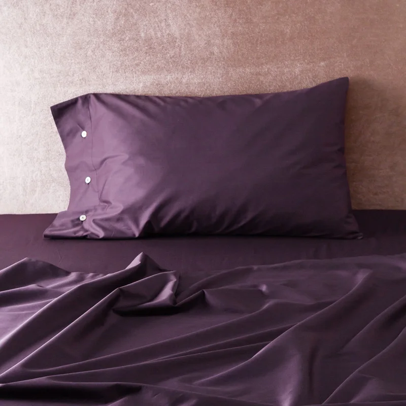 D pillow case 1piece Dansunreve чехол для подушки из египетского хлопка, 1 шт., 450 нитей, коричневый, красный, темно-синий чехол для подушки 19x29'' - Цвет: D pillow case 1piece