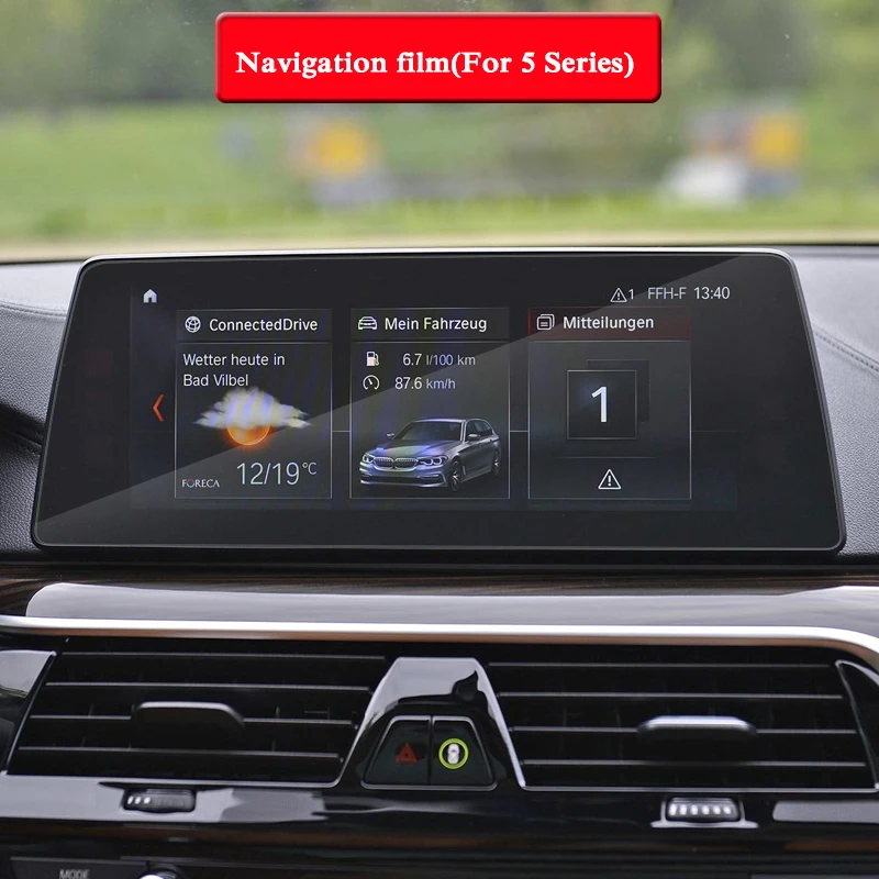 Для BMW 5 серии G30 G31 G38-Н. В. Автомобильный Стайлинг дисплей пленка gps Навигация экран стекло/ТПУ пленка контроль ЖК-экрана