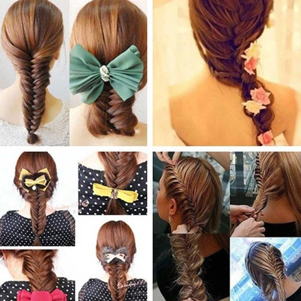 2Pcs Mini Hair Braider Twist Clips Hairdisk DIY Princess Head Bangs Insert Comb Hair Accessories Hairstyle Tool Mini DIY