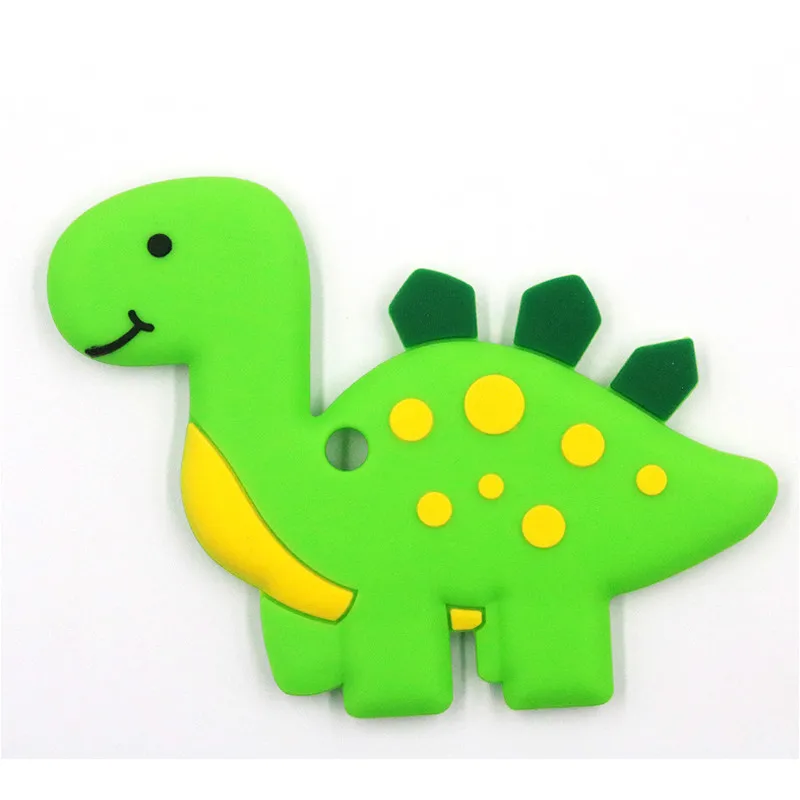 Детские пищевого класса Силиконовые Прорезыватели мультфильм Животные Олень динозавр Прорезыватели Подвеска Ожерелье Аксессуар BPA бесплатные игрушки-Жвачки для детей