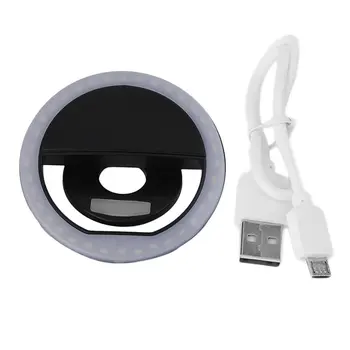 

Mobile Phone Self-Timer Ring Flash Led Tablet Photography Clip Camera Phone Self-Timer Charging Night Light Up Lamp