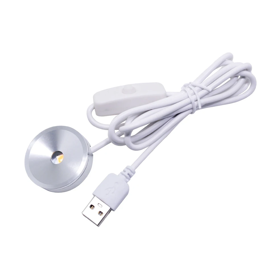 

Светодиодный точечный светильник, миниатюрный, с USB разъемом, для кабинета, 12 шт./Лот, белый/серебристый/черный, маленькая, поверхностное крепление, ночник для спальни