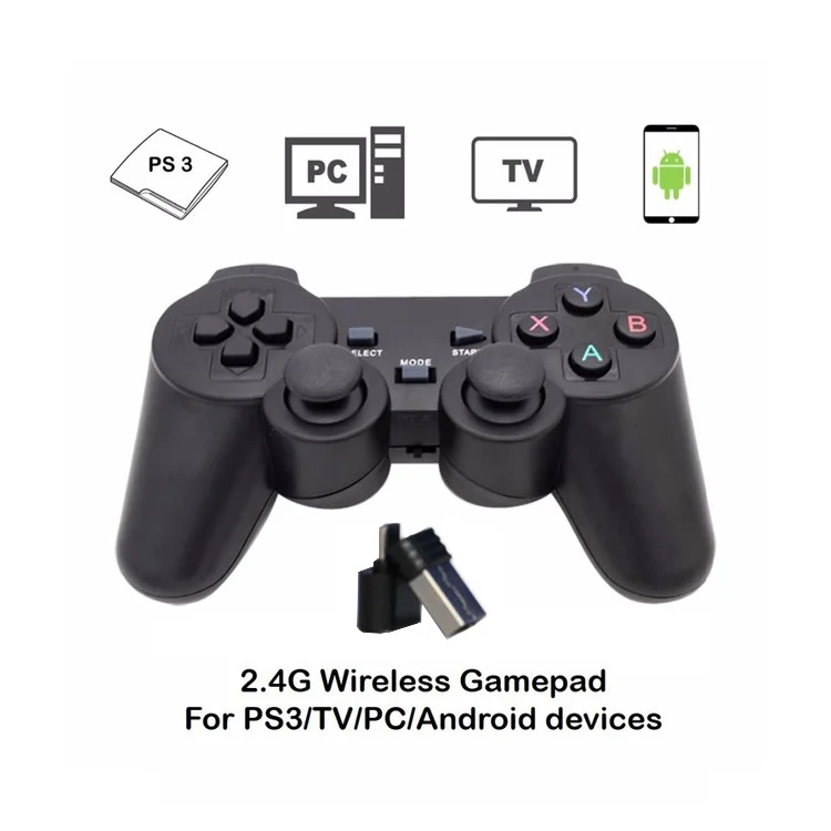 Беспроводной игрового контроллера геймпад для телефона Android/ПК/PS3/ТВ Box джойстик 2