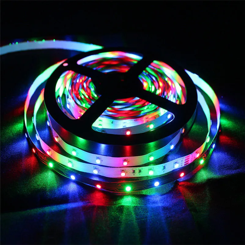 Светодиодная лента 5 м RGB 3528 300 LED SMD гибкая настольная подсветка световая лампа + 44