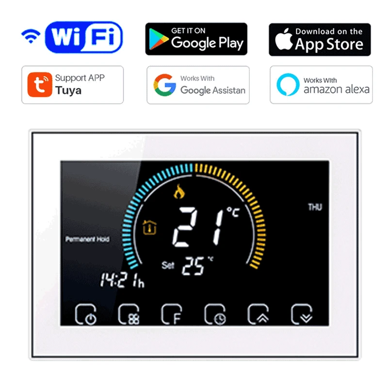 Tuya WiFi Smart Thermostat for Electrical/Water/Gas Boiler Weekly Programmable Electronic Digital Thermoregulator Room Heating |
