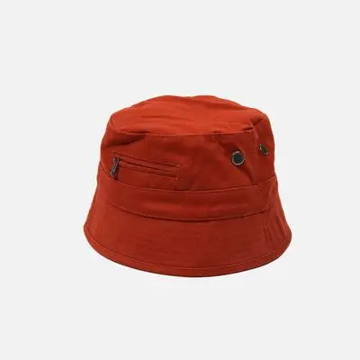 newHat, унисекс, Панама, унисекс, Боб, летняя Панама, шляпа Gorro, мужская шляпа, защита от УФ-лучей, Рыбацкая шляпа harajuku - Цвет: Orange red