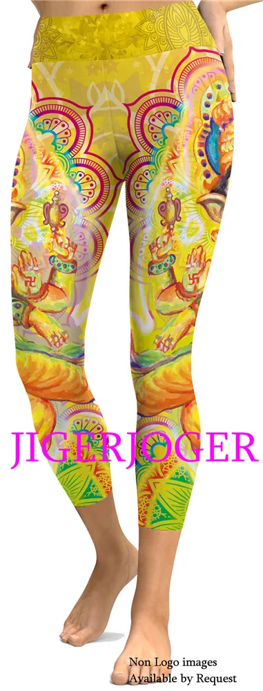 Yellow Ganesha Capris (1)