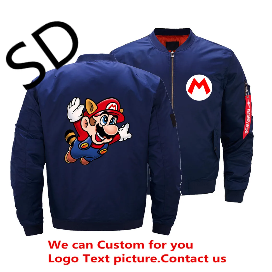 Super Mario Bomber Jacket Men 
